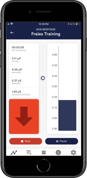 eSense Muscle App on Android Phone