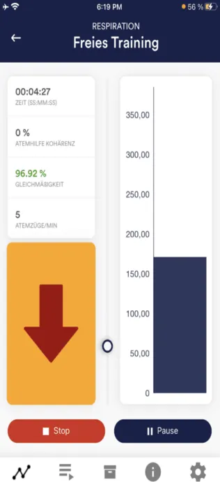 eSense App on iPhone