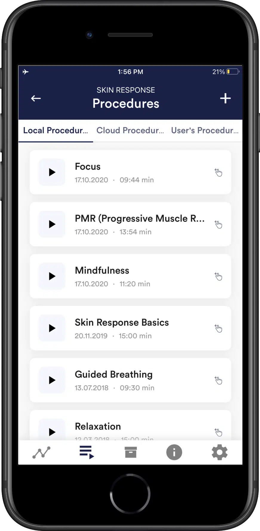 eSense App Screenshot 1