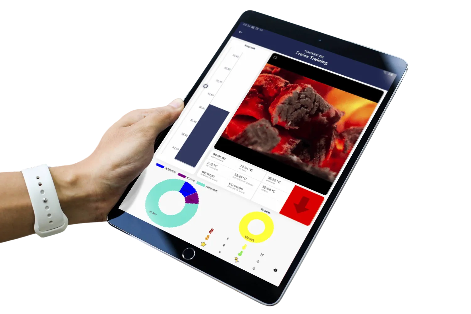 Sensor eSense Temperature com faixa de velcro e clipe de dedo